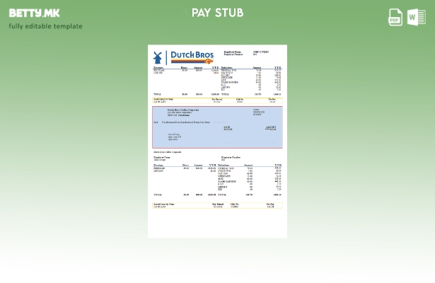 модерен стил USA Dutch Bros Coffee Корпоративна компанија за кафулиња, шаблон за